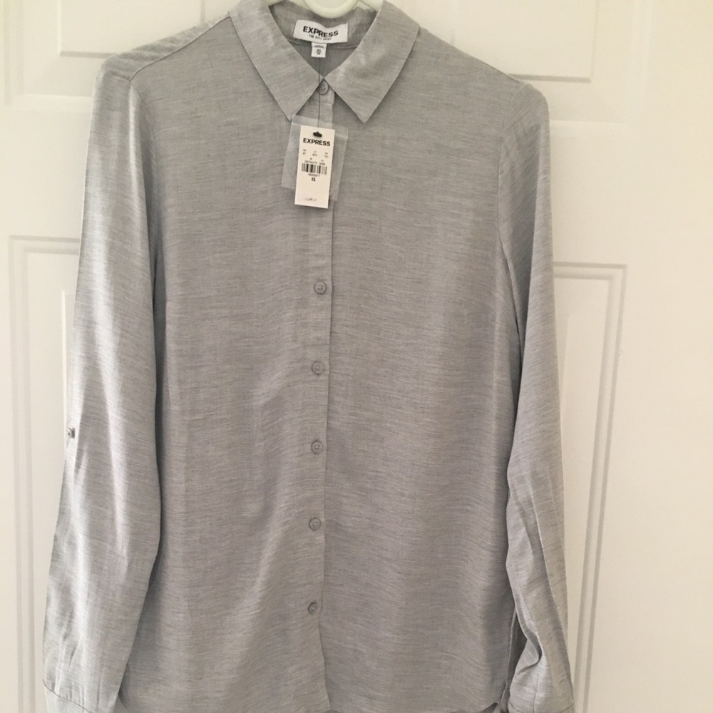 Express The City Shirt Gray - Picture 3 of 7